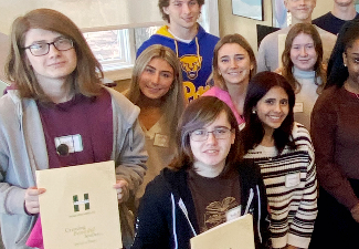 group of students at orthodontics office