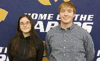 Justin Pencek and Lauren Hannigan