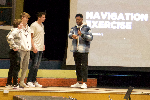 students and presenter