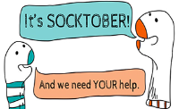 Warm someone's feet in SOCK-TOBER!