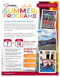 Achieve Youth Summer Program 2025