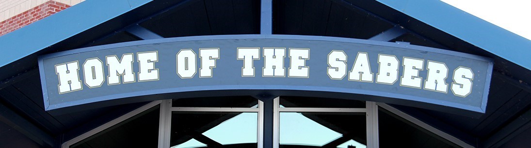 Sign that reads Home of the Sabers