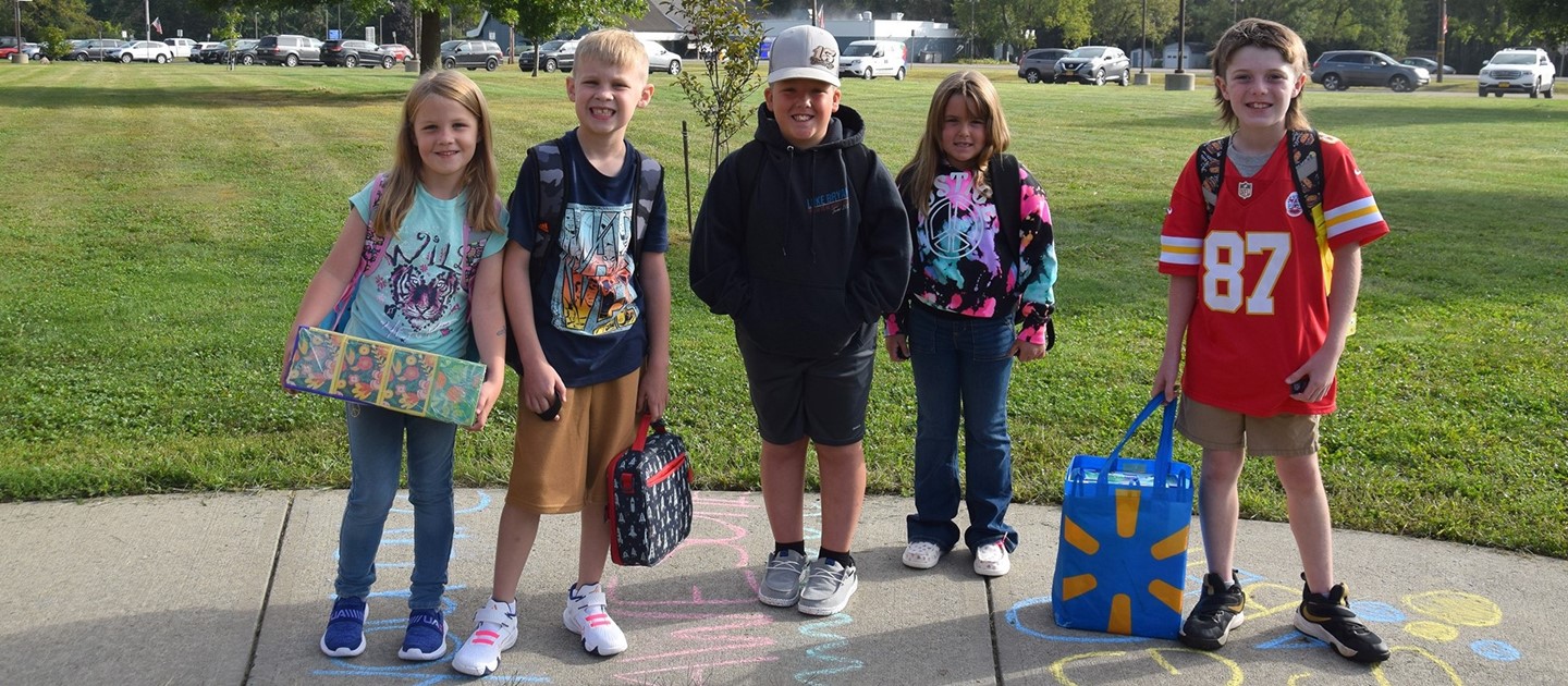 Donnelly Elementary students on the first day of school, September 5, 2024.